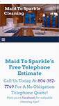 Mobile Screenshot of maidtosparklecleaning.com